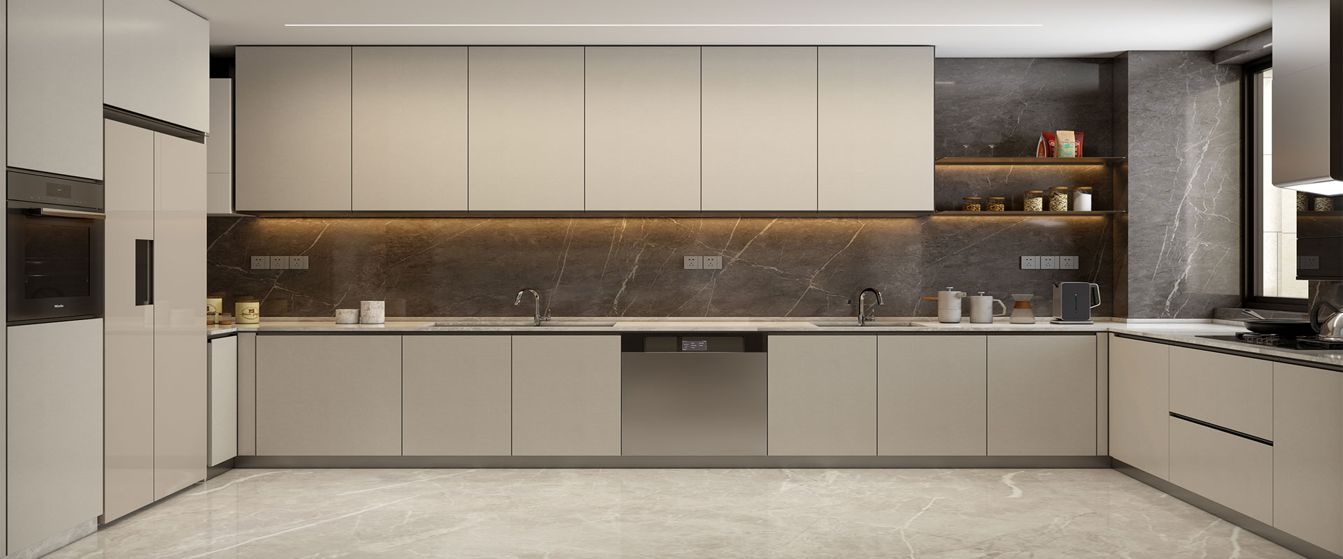 L-Shaped Modular Kitchen Design Ideas in 2025