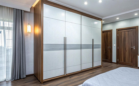 Modern Minimalist Japanese Wooden Wardrobe