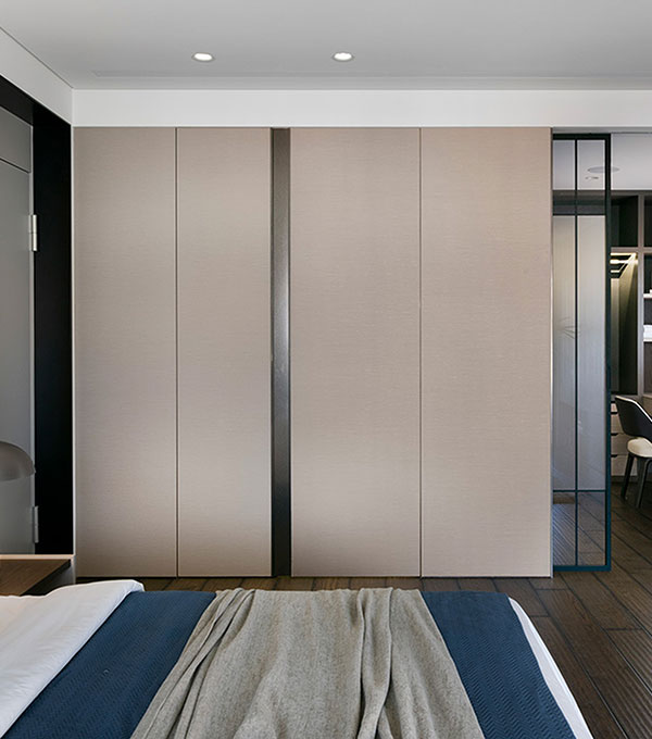 White 8 Door Modern Swing Wardrobe Design