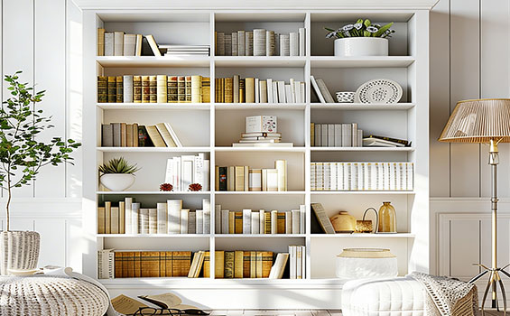 Bookshelf Freestanding Display Storage Shelves