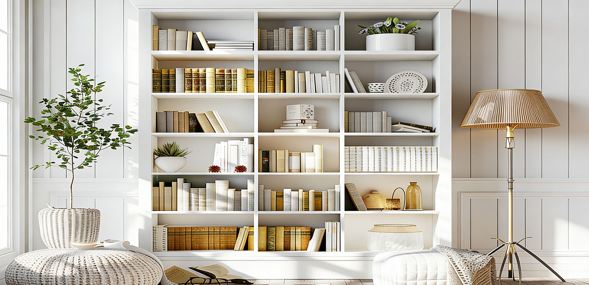 Bookshelf Freestanding Display Storage Shelves