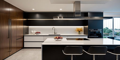 Designer German Modular Kitchen Interior With Premium Finish