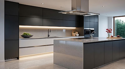 Best Premium German Modular Kitchen With Functional Storage Solutions
