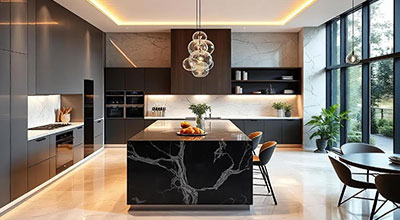 Best Premium German Modular Kitchen With Functional Storage Solutions