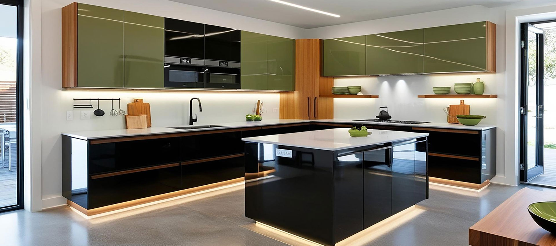 Best Premium German Modular Kitchen With Functional Storage Solutions