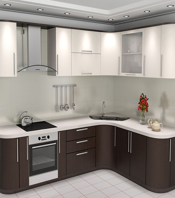 Modern L Shaped Modular Kitchen Design With Smart Storage