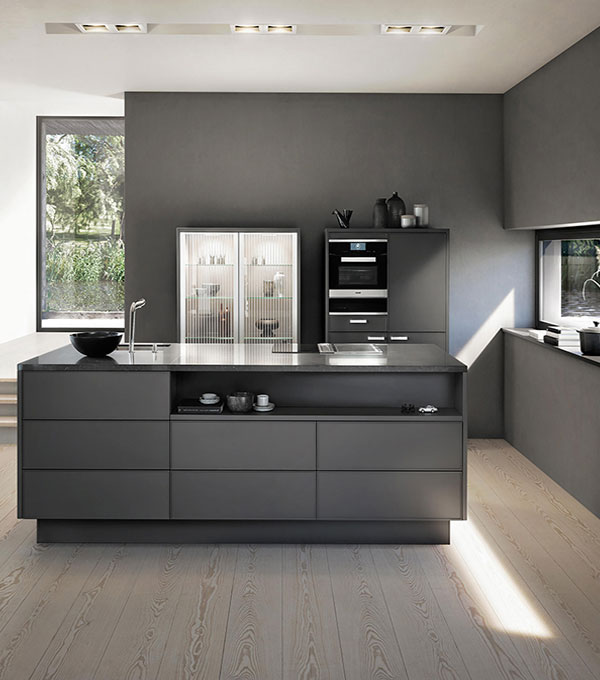Stylish Italian Modular Kitchen Layout With Smart Storage Solutions