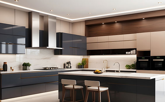 Premium German Kitchen Cabinets With Advanced Storage System